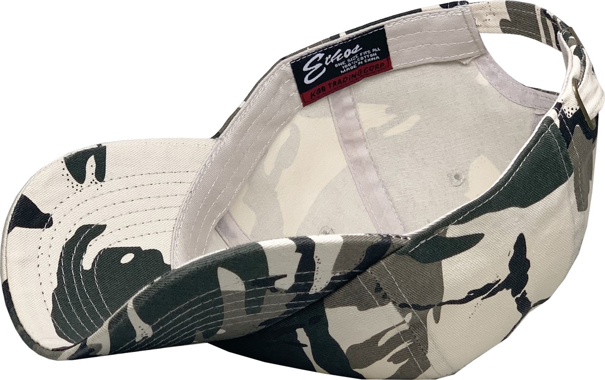 Safari Low Profile Baseball Caps Inside Turned Over View
